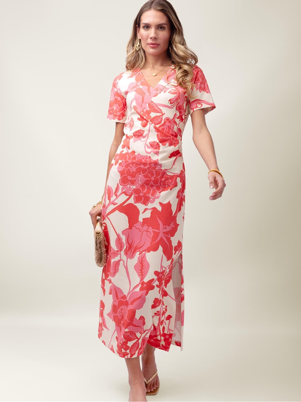 Spartina Junetta Midi Dress Castillo Floral Pink